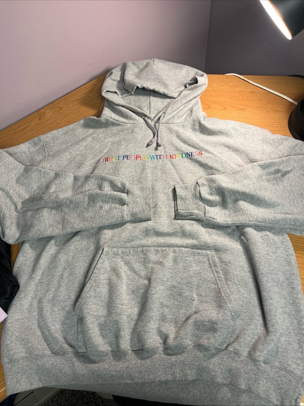Harry Styles Treat People With Kindness Hoodie gray XXL Champion Rainbow Pride